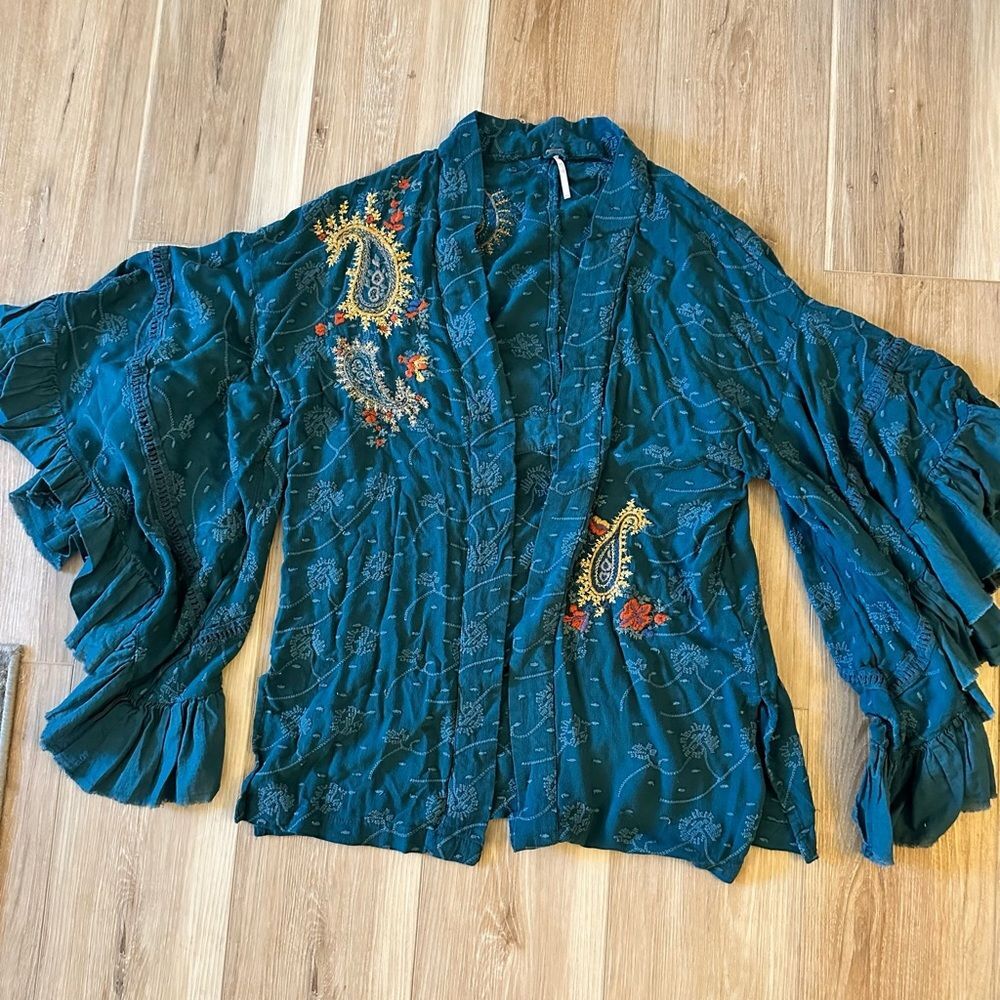 Free People Dottie West Kimono XS